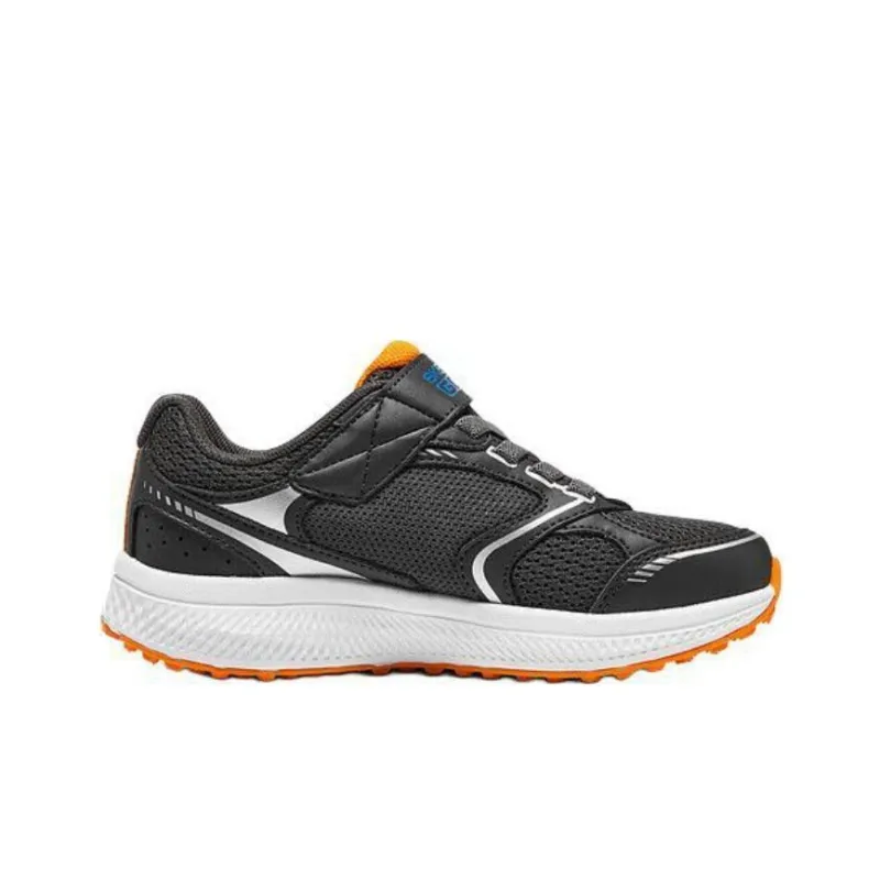 Skechers Slip Resistant Shock Absorbers Low Top Kids' Running Shoes Black Orange Teenagers-1