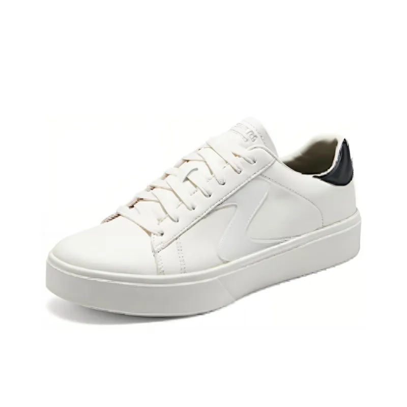 Skechers Cushioning, Wear Resistant Low Top Skateboard Shoes Men's White-2