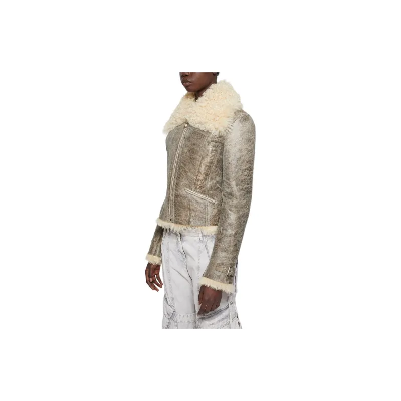 Acne Studios Zip Up Leather Jacket-2