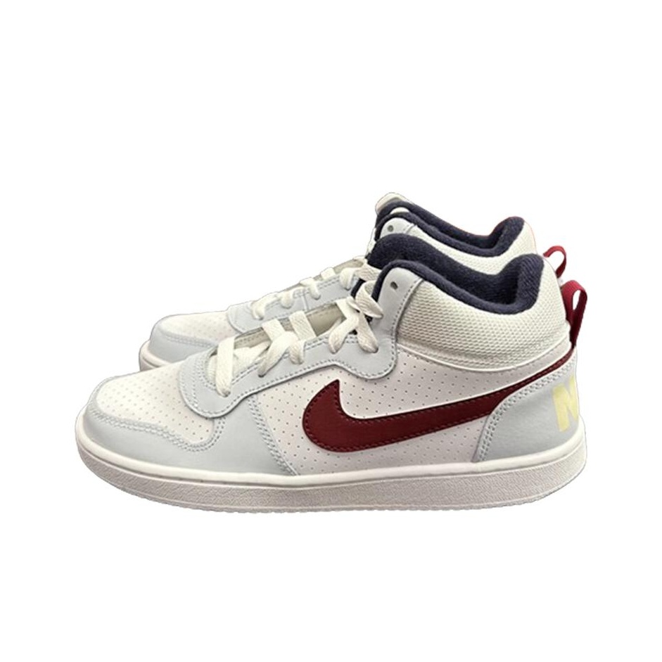 Nike Court Borough Mid 2 GS Grey GS White Red US Kids 6Y
