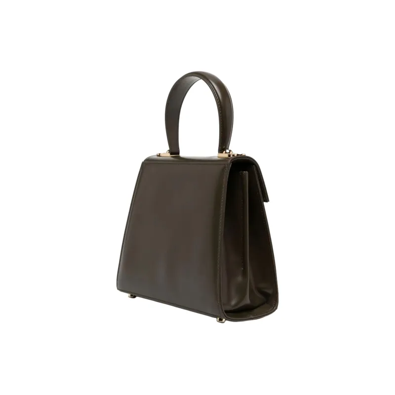 FERRAGAMO Calfskin Shoulder Bag, Crossbody Bag, Handbag Small Size Women's Dark Green-1