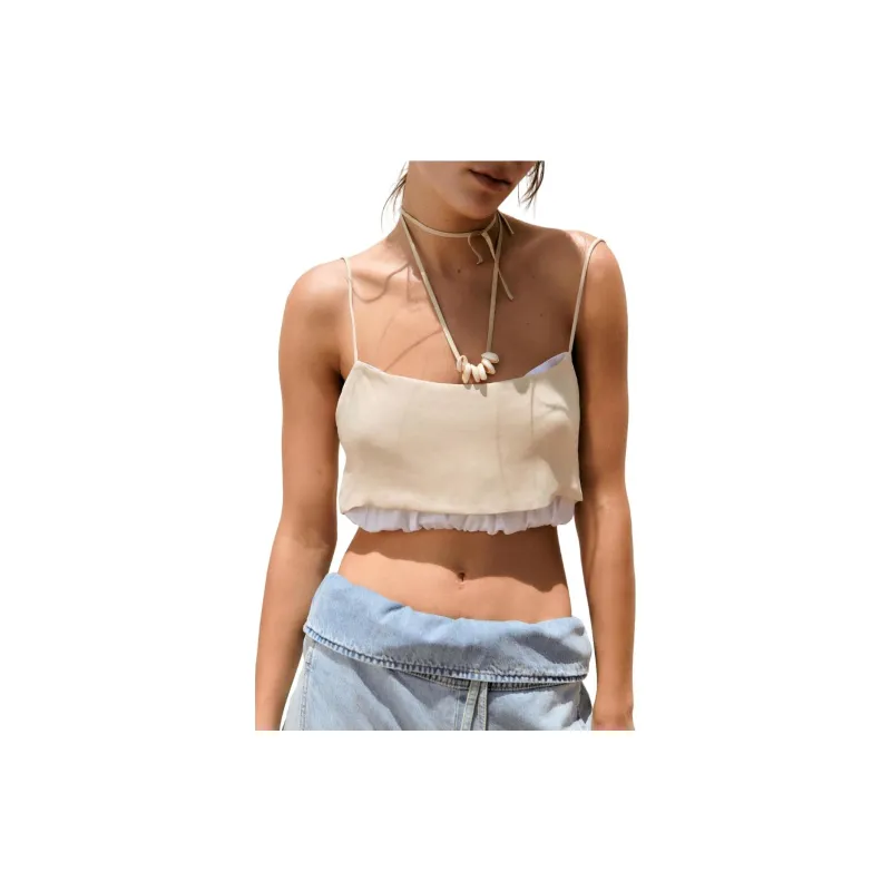 ZARA Camisoles Women's Beige-2