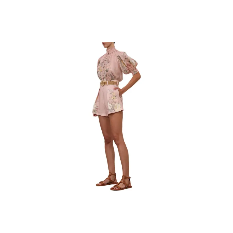 Zimmermann Waverly Floral print Linen Shorts-3