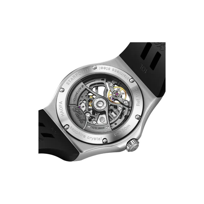 HaofaTourbillon 1913S Automatic Mechanical Movement Watch Men's Watches Cut-Out Dial-2