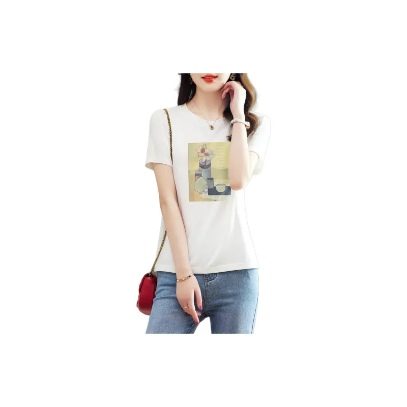 XWI T Shirt Women's Natural White-2