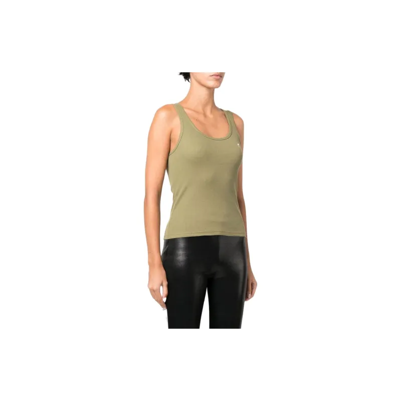Marine Serre Tank Tops Women's Green-2