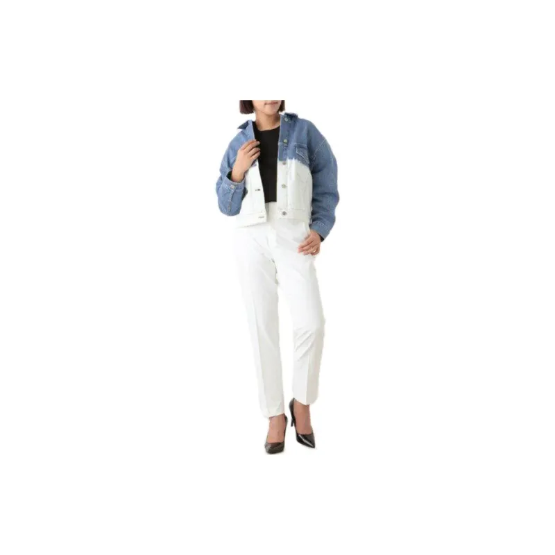 Stella McCartney Jackets Coats Women's Blue White-2