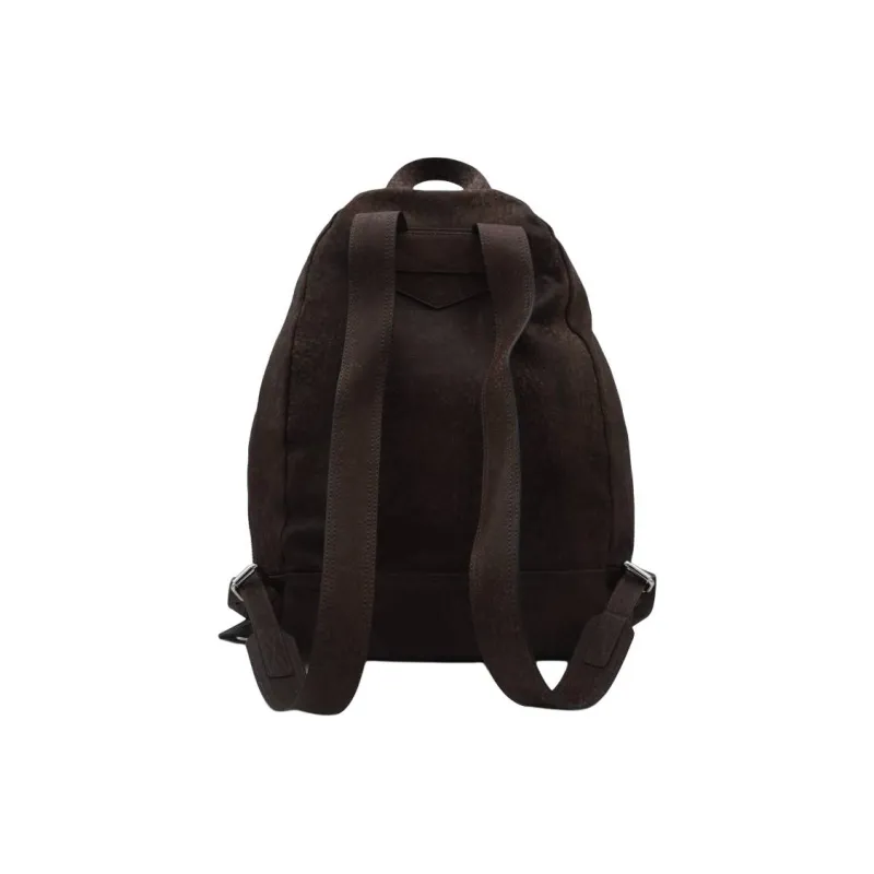 MOSCHINO Polyester Backpack Men's Black Brown-2