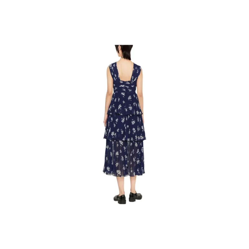 Self-portrait Floral-print Halter-neck Dress-2