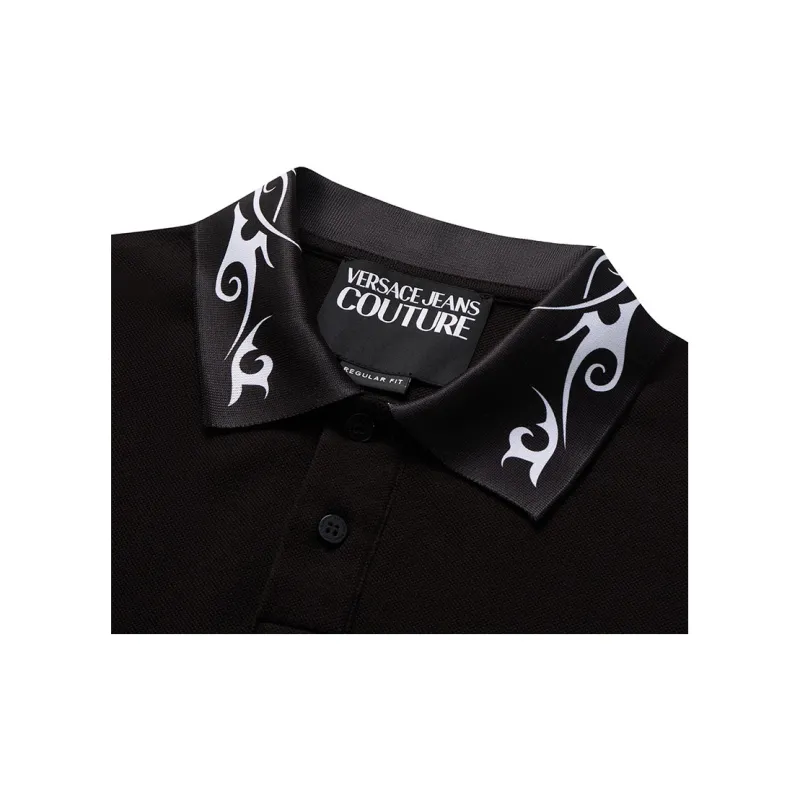 VERSACE JEANS COUTURE SS24 Polo Shirt Men's Black-7