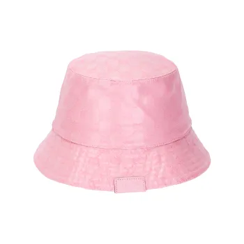 GUCCI Gg Monogrammed Leather Bucket Hat