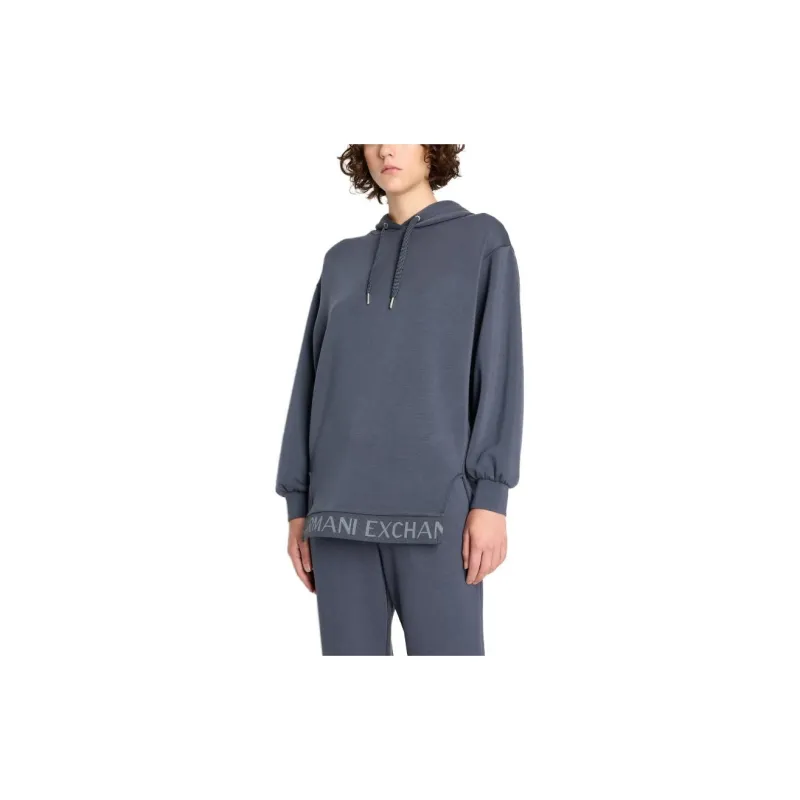 ARMANI EXCHANGE Sweatshirts Women's Gray Blue-3