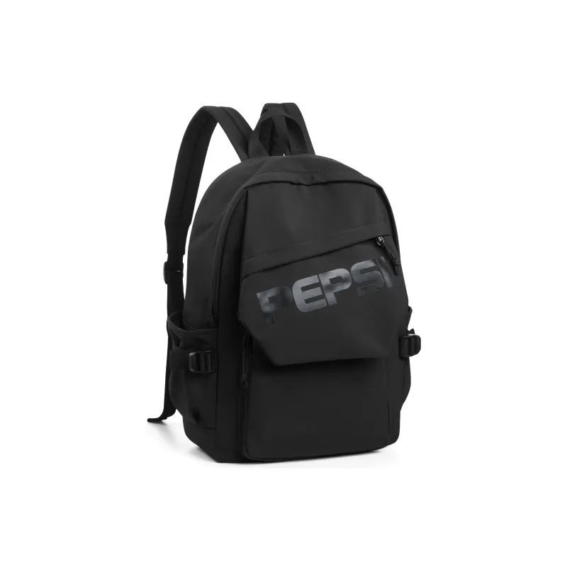 Pepsi Fabric Backpack Laptop Bag Regular Unisex Black/Gray Green-2