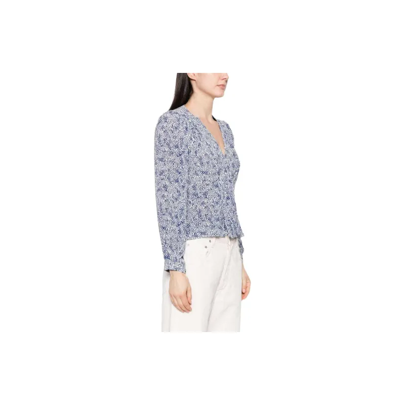 ISABEL MARANT ETOILE Graphic-Printed V-Neck Shirt-3