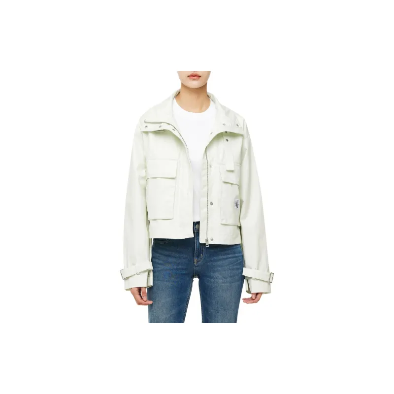 CALVIN KLEIN Jackets & Coats Women's White-4