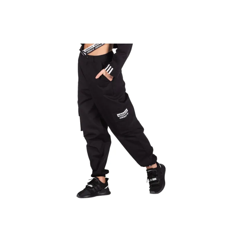 Adidas Originals Armani Collezioni Cargo Pants Women's Black-4