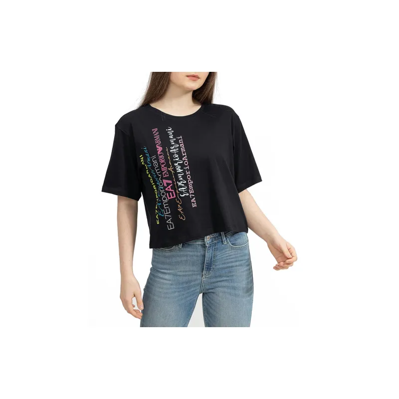 EMPORIO ARMANI FW22 Crop Top Women's Black-2