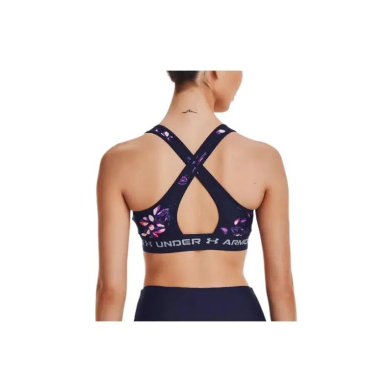 Under Armour Crossback Tank Tops Women's Navy Blue-3