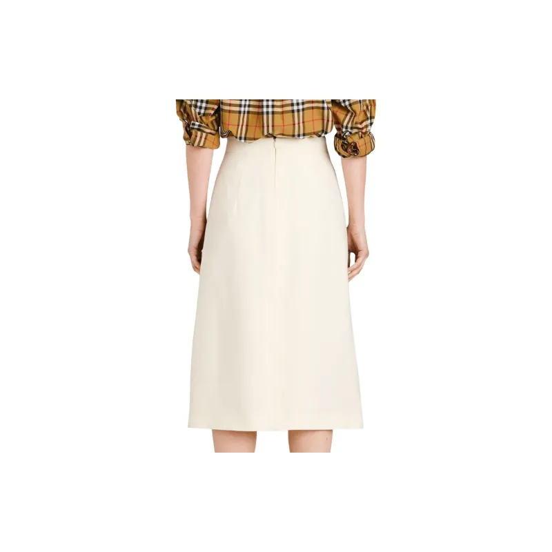 Burberry SS23 Casual Long Skirts Women's Beige-2
