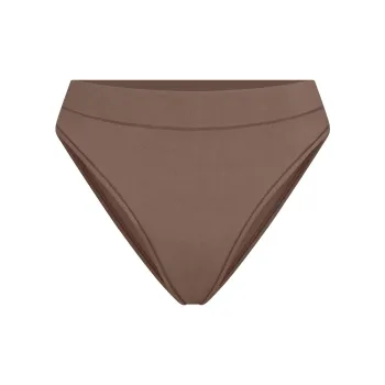 SKIMS COTTON JERSEY CHEEKY TANGA Underpants Women's 1 Pack TRUFFLE/Truffle Color