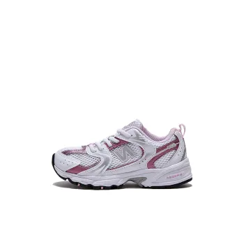 New Balance NB 530 Anti Slip Wear Resistant Low Top Kids' Running Shoes Silver Purple Kids'