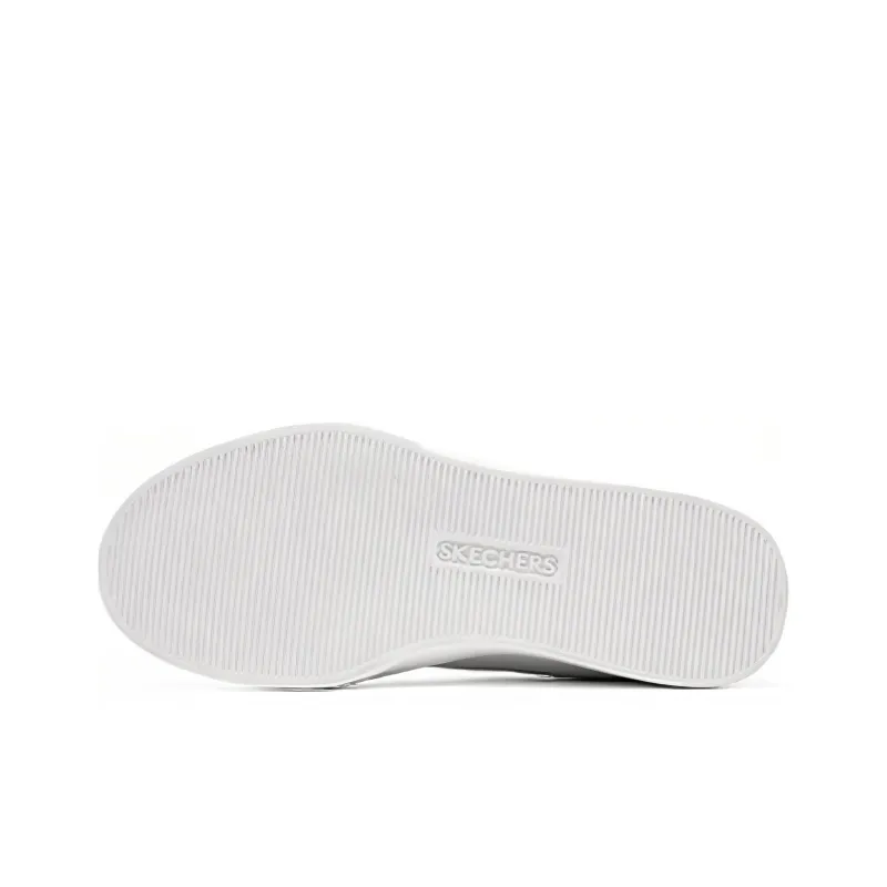 Skechers Court Classics Low Top Skateboard Shoes Women's White-4
