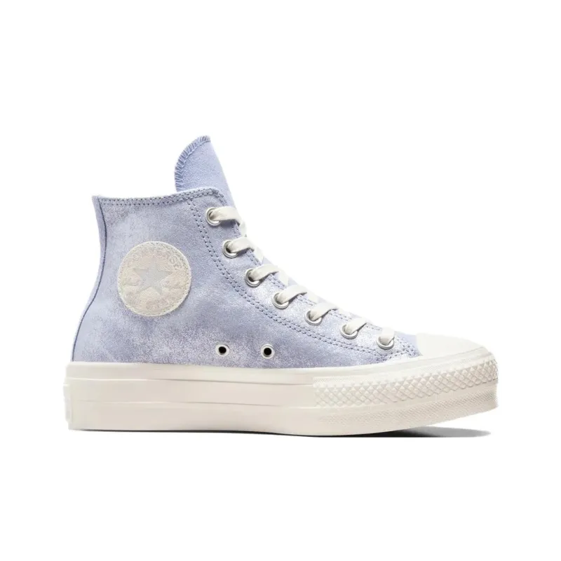 Converse Women's Chuck Taylor All Star Lift Platform High 'Suede Shimmer Lilac Pewter' Women's-1