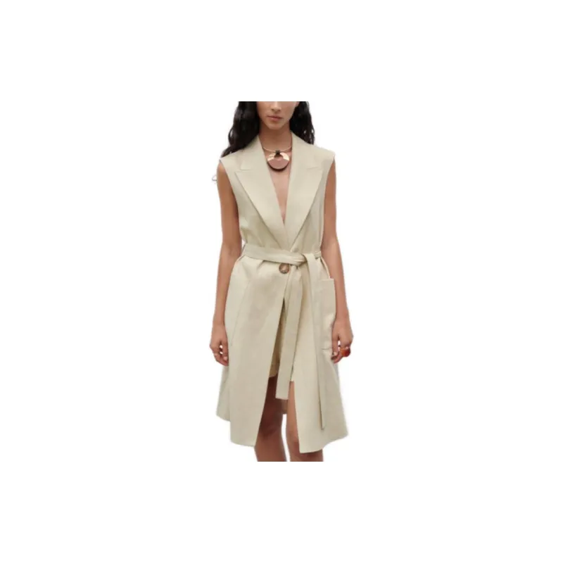 ZARA Sleeveless Dresses Women's Yellow-2