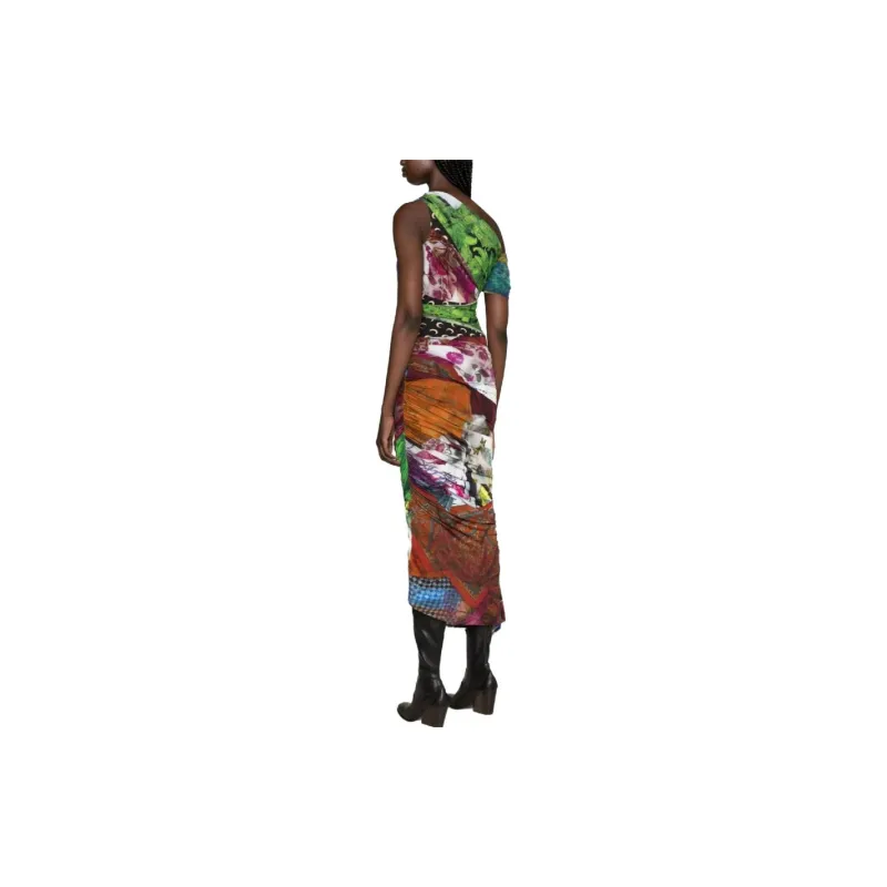 marine serre Body Shelter Patchwork Dress-2