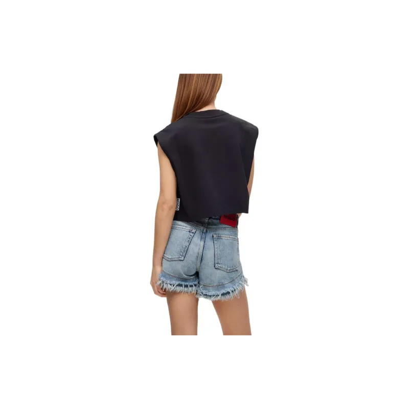 HUGO BOSS Crop Tops Women's Black-3