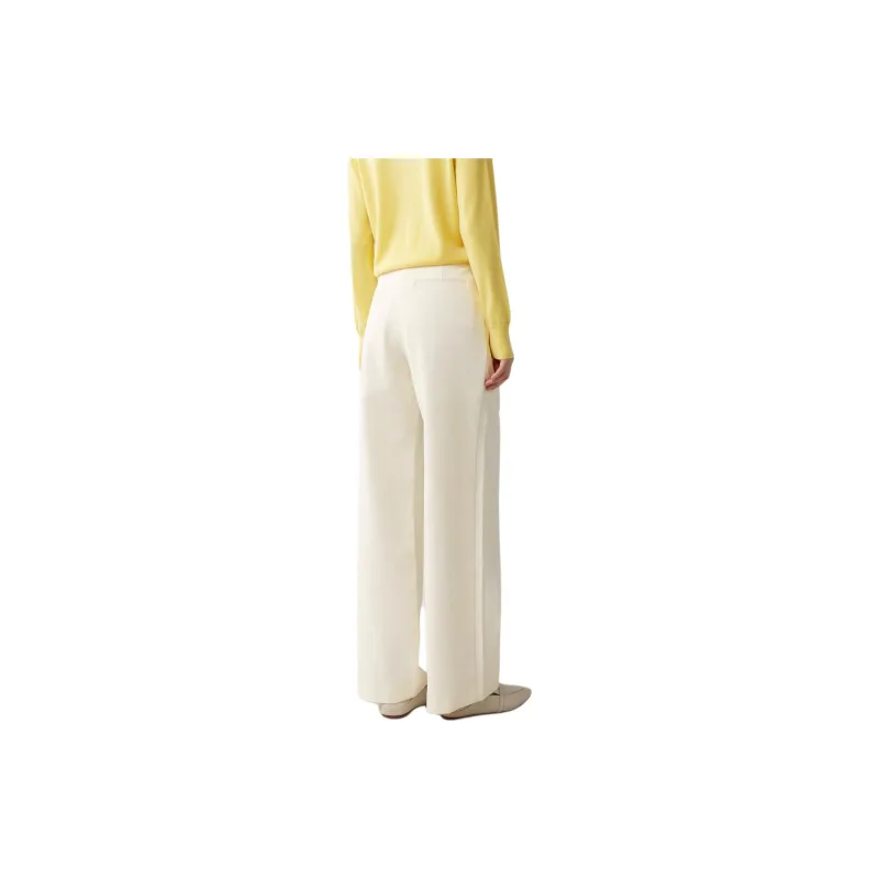 CHUMIAN Casual Pants Women's White-1