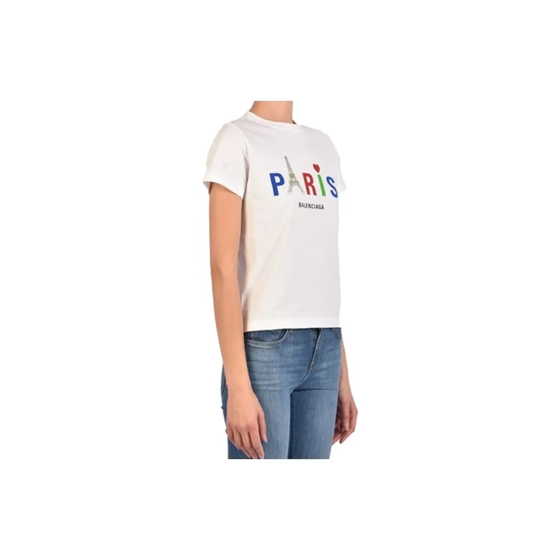 Balenciaga T Shirts Women's White-2