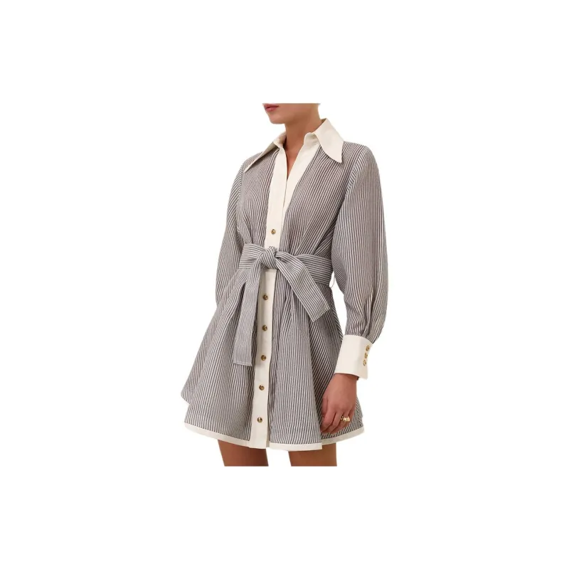 Zimmermann Illustration Tuck Mini Dress-5