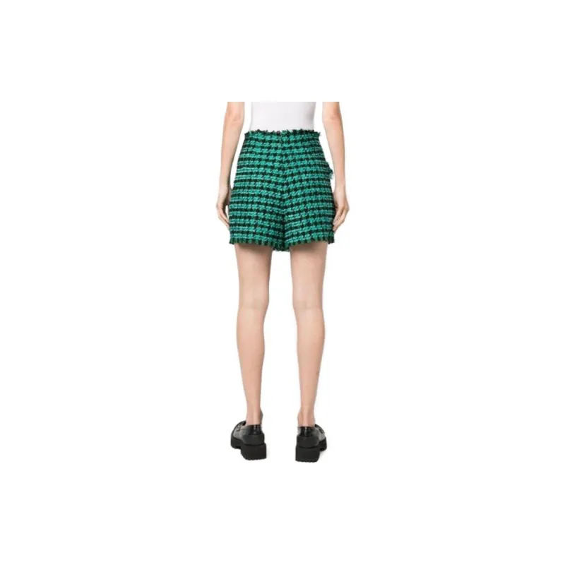 MSGM Tweed Frayed Edge Shorts-1