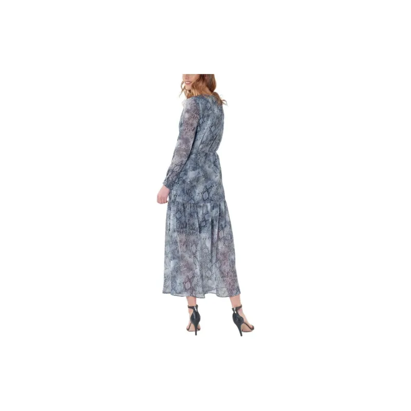 IKKS PARIS Long Sleeved Dress Women's Blue-2