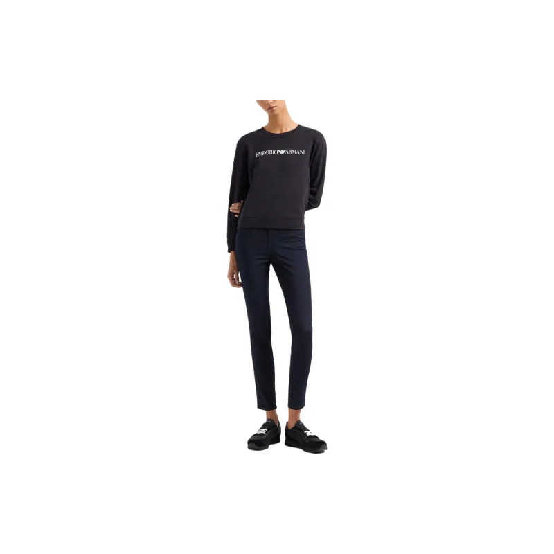 EMPORIO ARMANI Asv Organic Jersey Sweatshirt With Logo-1