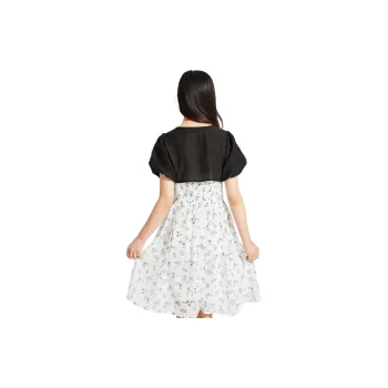 Hotwind Skirt Set Women's Black White