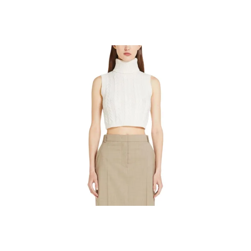 MaxMara Tank Tops Women's White-2