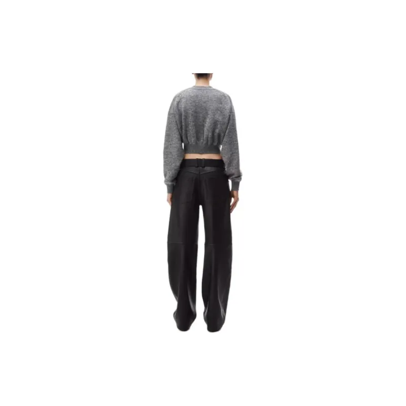 Alexander Wang Logo Debossed Cropped Cardigan-4
