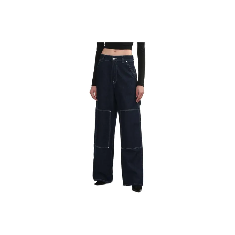 Stella McCartney Logo Detailed Wide Leg Jeans-4