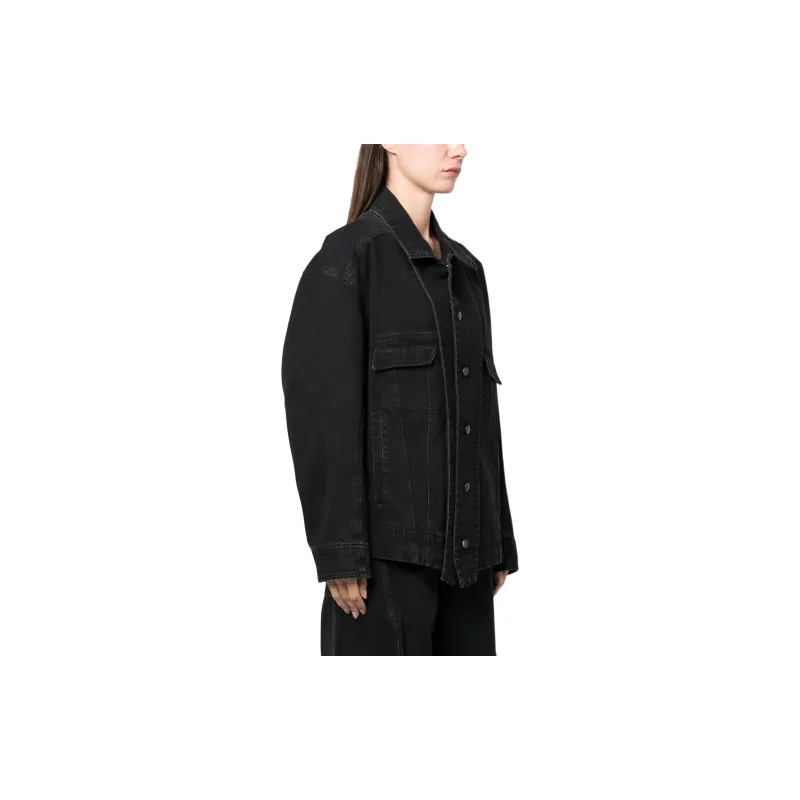 TIBI Jackets Coats Women's Obsidian Black Color-3