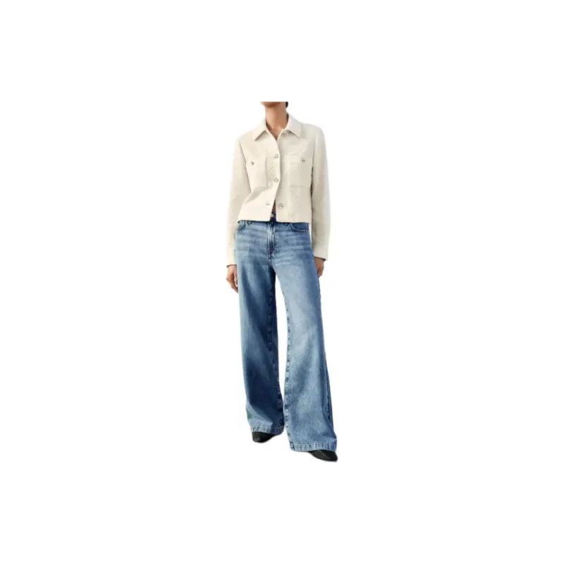 ZARA Jackets Coats Women's Frosted White-3