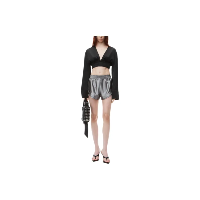 Alexander Wang V Front Elastic Longsleeve Black-1
