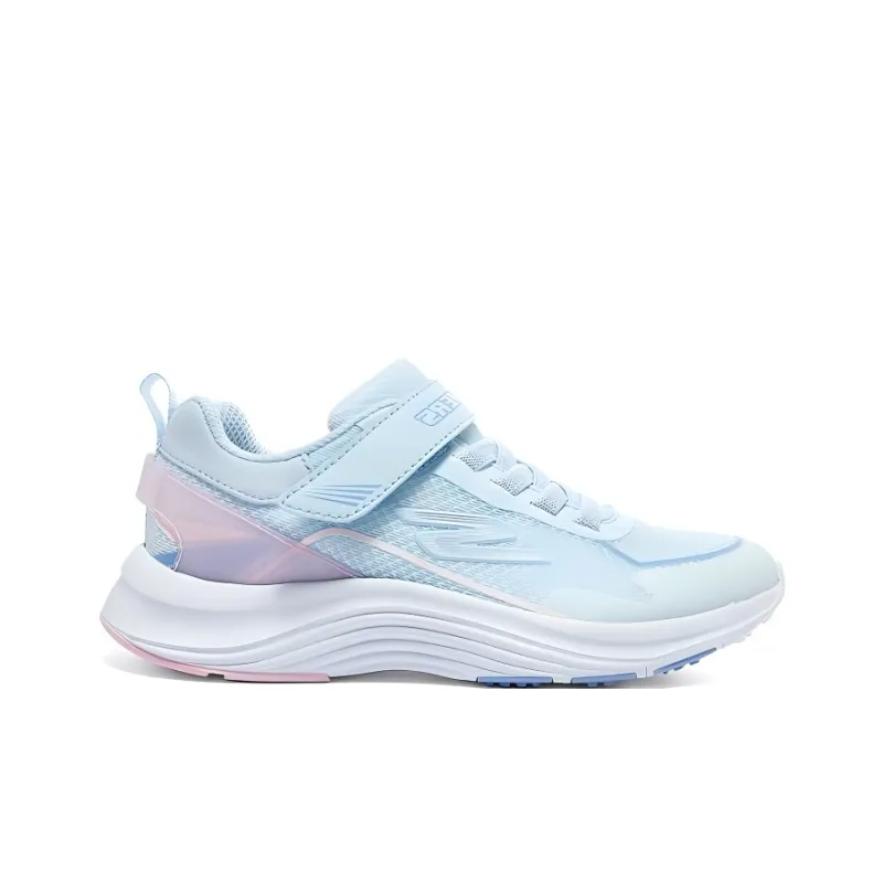 Skechers Kids Breathable Low Top Kids' Running Shoes Light Blue Pink Teenagers-1