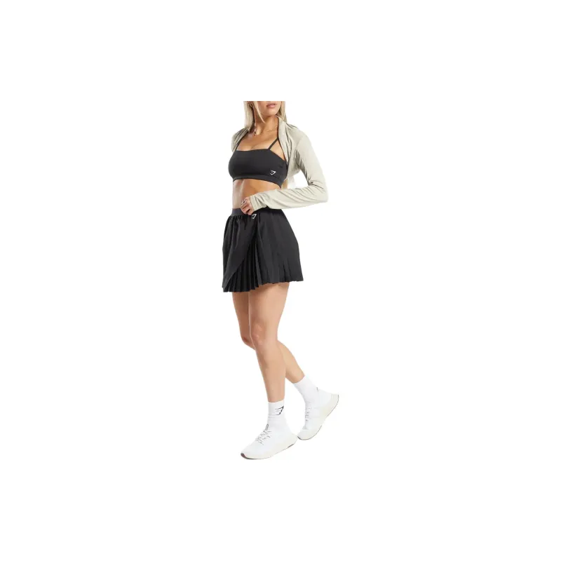 GYMSHARK Casual Short Skirts Women's Black-1