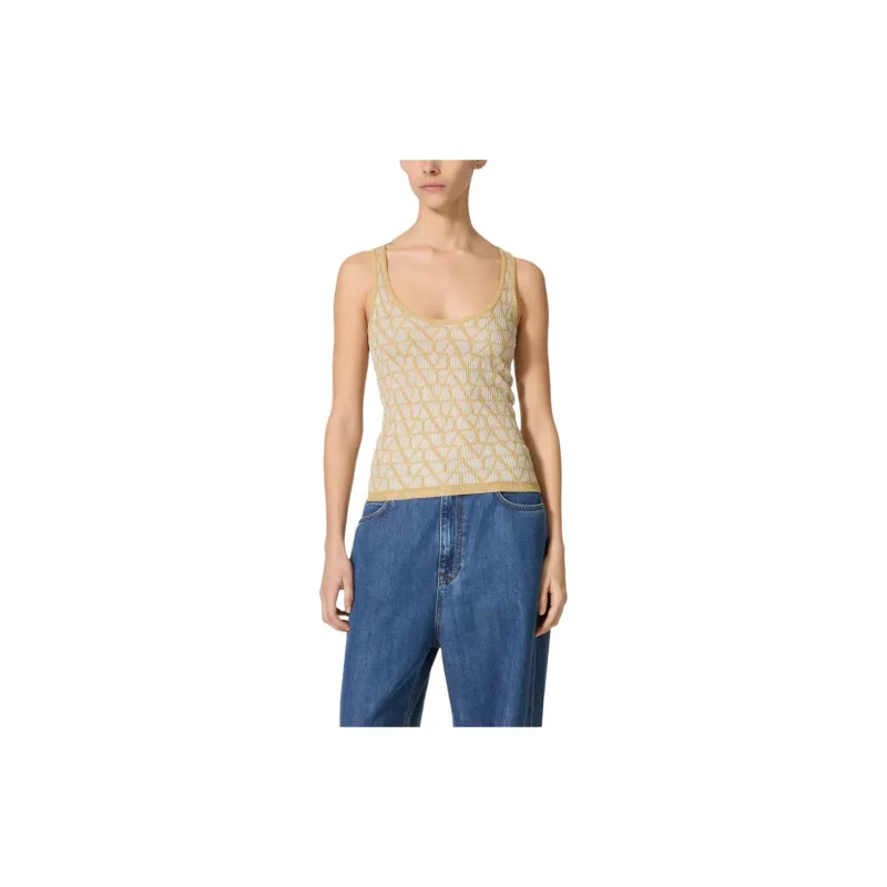 Valentino Tank Top Women's Beige-1