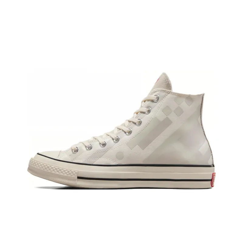 LIVERPOOL FC x Converse Chuck 70 Anti Slip Wear Resistant High Top Canvas Shoes Unisex White Gray-0