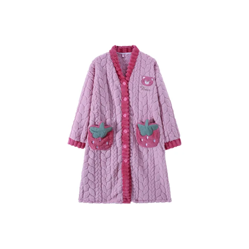 Qiao Ni Tong Pajama Robe Women's Image Color-0