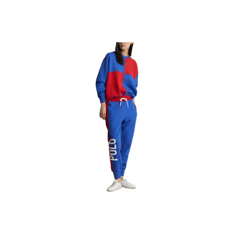 Polo Ralph Lauren SS24 Knitted Sports Pants Women's Blue-1