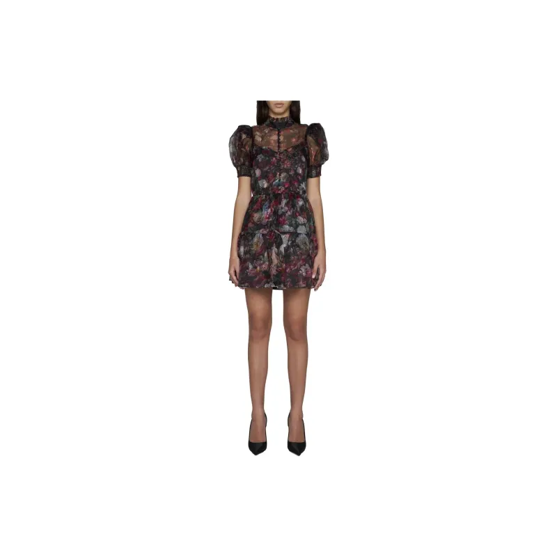 ALICE+OLIVIA Vernita Floral-print Dress-1